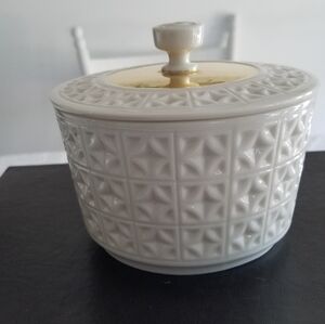 Vintage Lenox Trinket Candy Dish Round Made USA Handcrafted 24 K Gold